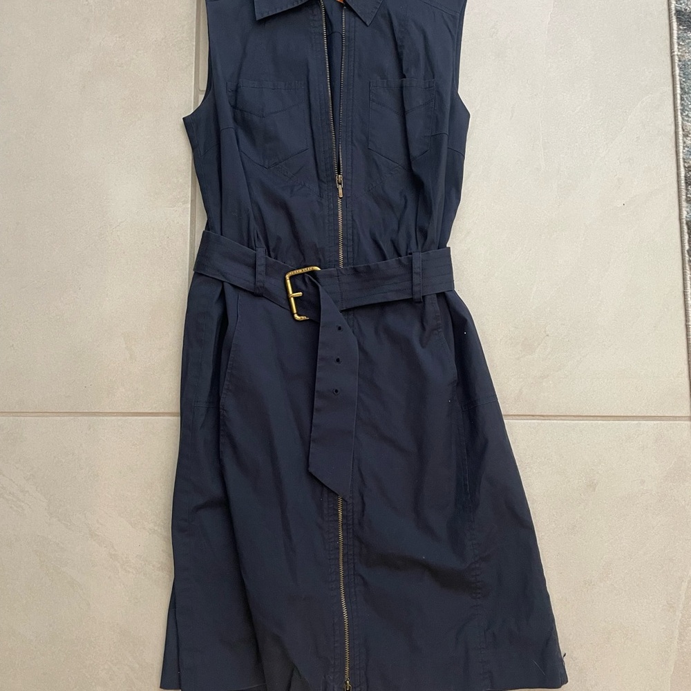 Tory Burch Navy sleeveless dress w/ pockets